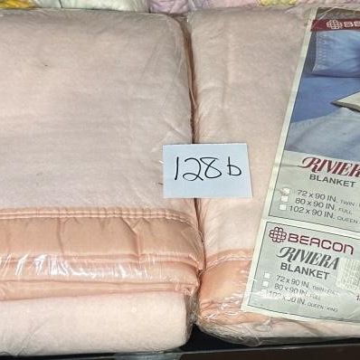 Two NOS Beacon Riviera Acrylic Blankets