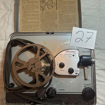 Kodak Brownie 300 8mm Movie Projector with Case