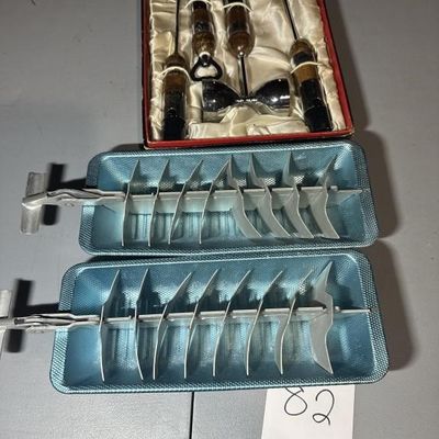 Mid Century Barware and Ice Trays