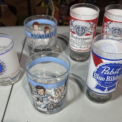 6-Piece Breweriana & Pop Culture Glassware