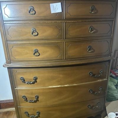French Provincial Chest on Chest Tallboy