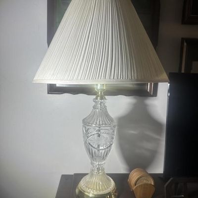 Cut Glass Table Lamp