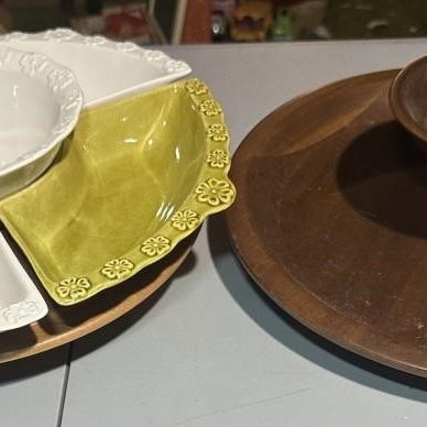 MCM Lazy Susans and Serving Platters