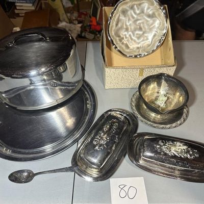 Aluminum Tableware & Silver-Plated Serving Group