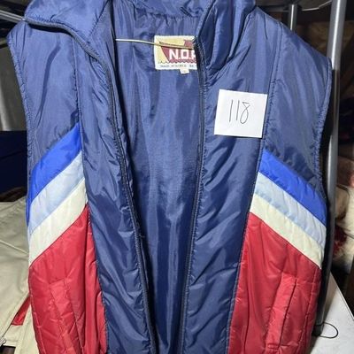 Vintage Chevron Puffer Vest