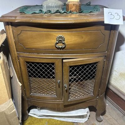 French Provincial Style Serpentine Commode Cabinet