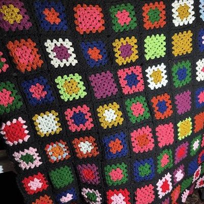 Handmade Granny Square Afghan