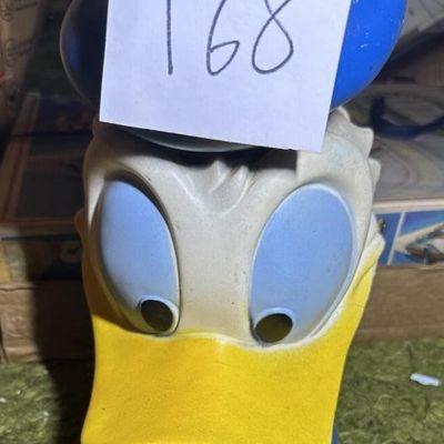 1971 Play Pal Plastics Donald Duck Head Coin Bank