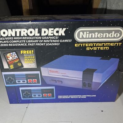 NES Control Deck Empty Box & Styrofoam Set