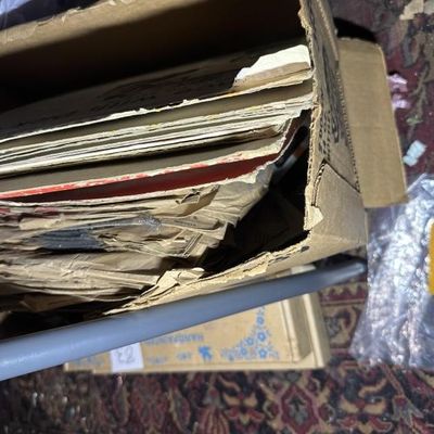 2 Unsearched boxes of Victrola Records