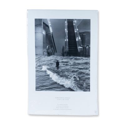 Scott Mutter, Original Black & White Poster, Sea Escalator