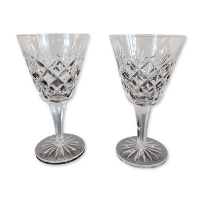 Pair of Cut Crystal Goblets