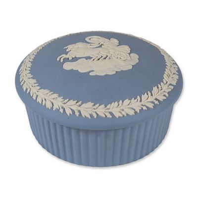Wedgwood Blue Jasperware Treasure Box