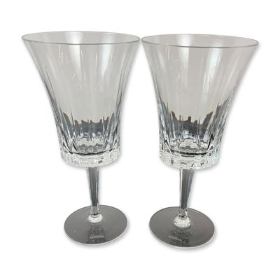 Pair of Gorham Richelieu-Rondo Crystal Water Goblet