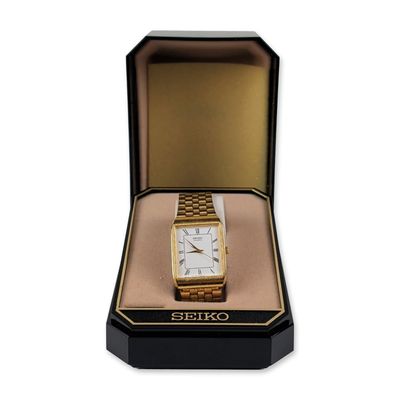 Vintage Seiko Quartz Tank Style Dress Watch
