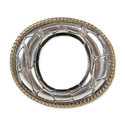 Terry Stack Two-Tone Belt Buckle