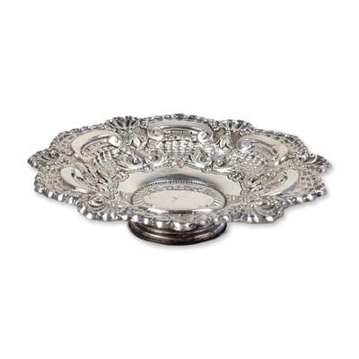 Neo-Rococo Style .833 Silver Pedestal Dish