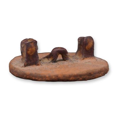 Ancient Style Ceramic Fragment with Raised Form
