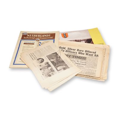 9pc Post WW2 Era Assorted Military Newspapers & Booklet