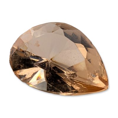 Pear Cut Peach Tone Loose Zircon Gemstone