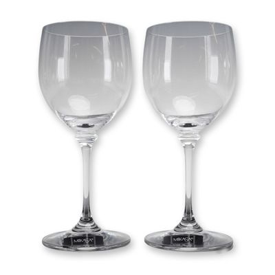 Pair of Mikasa Nicole Crystal Wine Glasses