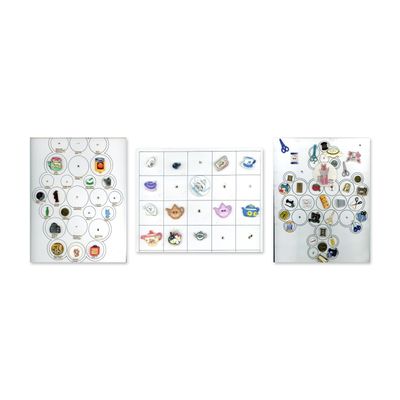 3 CARDS OF ASSORTED REALISTIC SHAPED BUTTONS