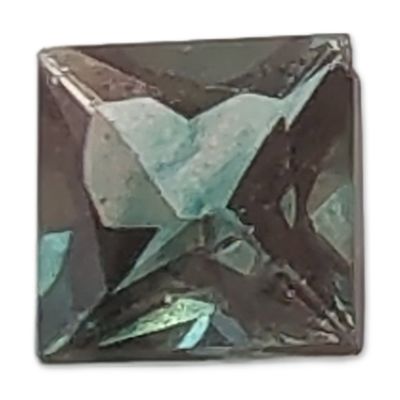 Square Modified Brilliant Cut Color Change Stone