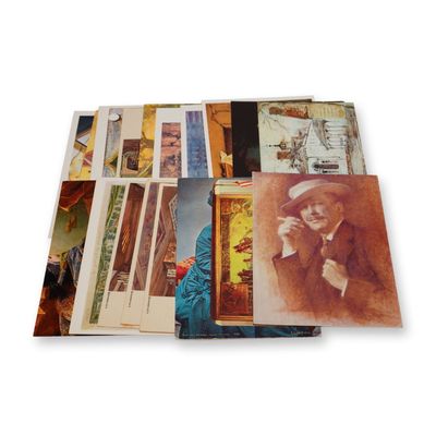 16pc Vintage Art Postcards, Portraits and Masterworks