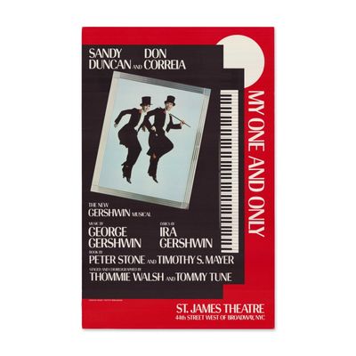 My One and Only Original Broadway Production Poster, Starring Sandy Duncan and Don Correia