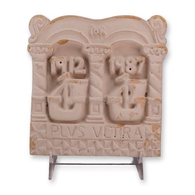 Plvs Vltra 1912-1987 Special Edition Commemorative Pottery Tile