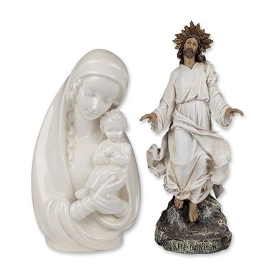 2pc Josephs Studio and Goebel Religious Figurines