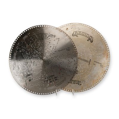 Regina 15.5 Inch Music Box Discs Ben Hur Chariot Race Rally Round Flag