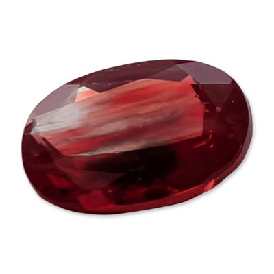 Oval Cut Red Stone