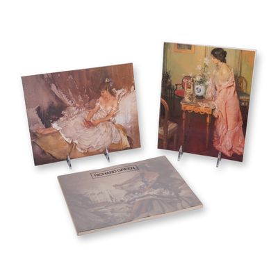 3pc Book Collection of Richard Green Art Exhibition Catalogs