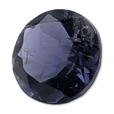 Round Faceted Violet Blue Loose Stone