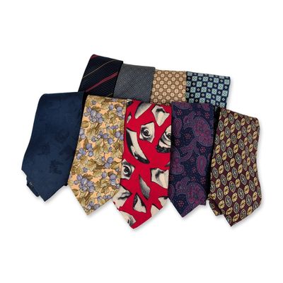9pc Fornasetti, Kieselstein-Cord & Assorted Italian Silk Neckties