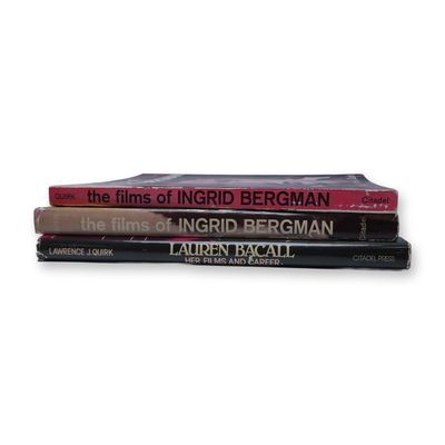 3-Piece Citadel Press Film Books, Ingrid Bergman & Lauren Bacall