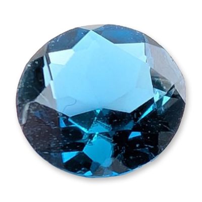 Round Brilliant Cut Blue Topaz Loose Gemstone