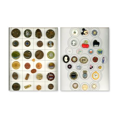 A LOT OF DIVISION THREE PLASTIC BUTTONS