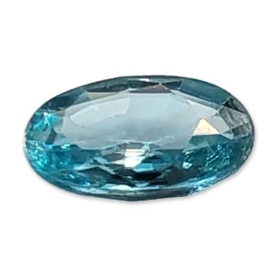 Neon Blue-Green Oval Cut Topaz Gemstone