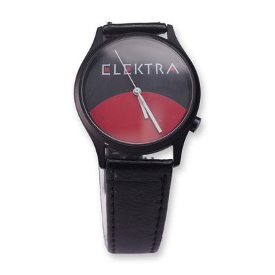 Elektra Genuine Leather Wristwatch