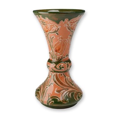 Moorcroft Small Florian Ware Trumpet Vase, Poppy