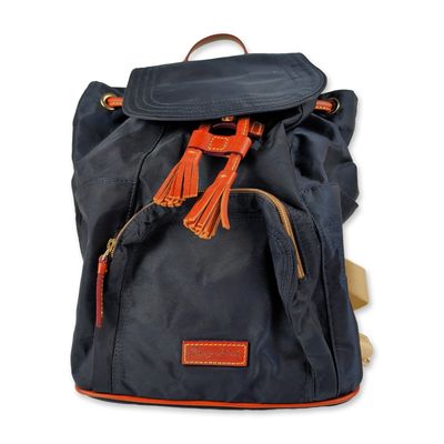 Sale Photo Thumbnail #219: Dooney and Bourke Navy Nylon Murphy Backpack