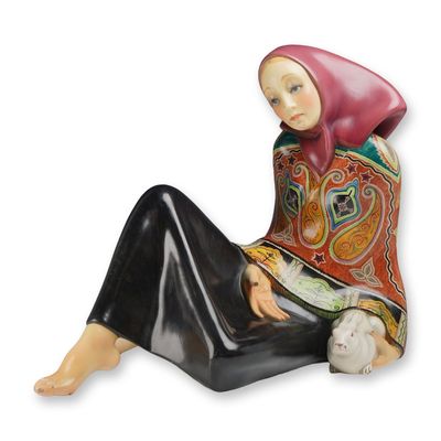 Sale Photo Thumbnail #14: Lenci by Helen Konig Scavini Earthenware Sculpture, Ave Maria All-Round