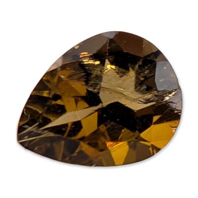 Sale Photo Thumbnail #167: Pear Cut Yellowish Green Loose Tourmaline Gemstone