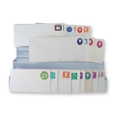 Sale Photo Thumbnail #233: 30pc Vintage US Postal Stationery Envelopes