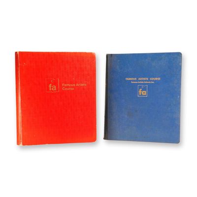 Sale Photo Thumbnail #227: 2pc Famous Artists Course Binders
