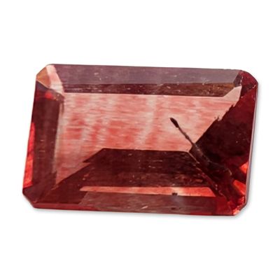 Sale Photo Thumbnail #160: Oregon Sunstone Rectangular Emerald Cut Gemstone