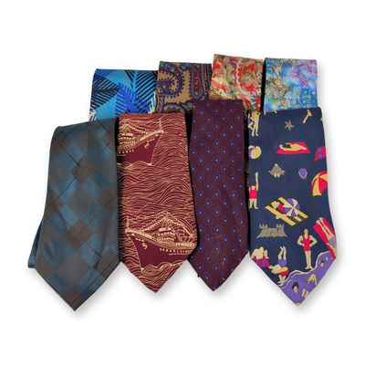 Sale Photo Thumbnail #433: 8pc Assorted Perry Ellis Neckties