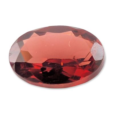 Sale Photo Thumbnail #157: Oval Faceted Red Garnet Gemstone